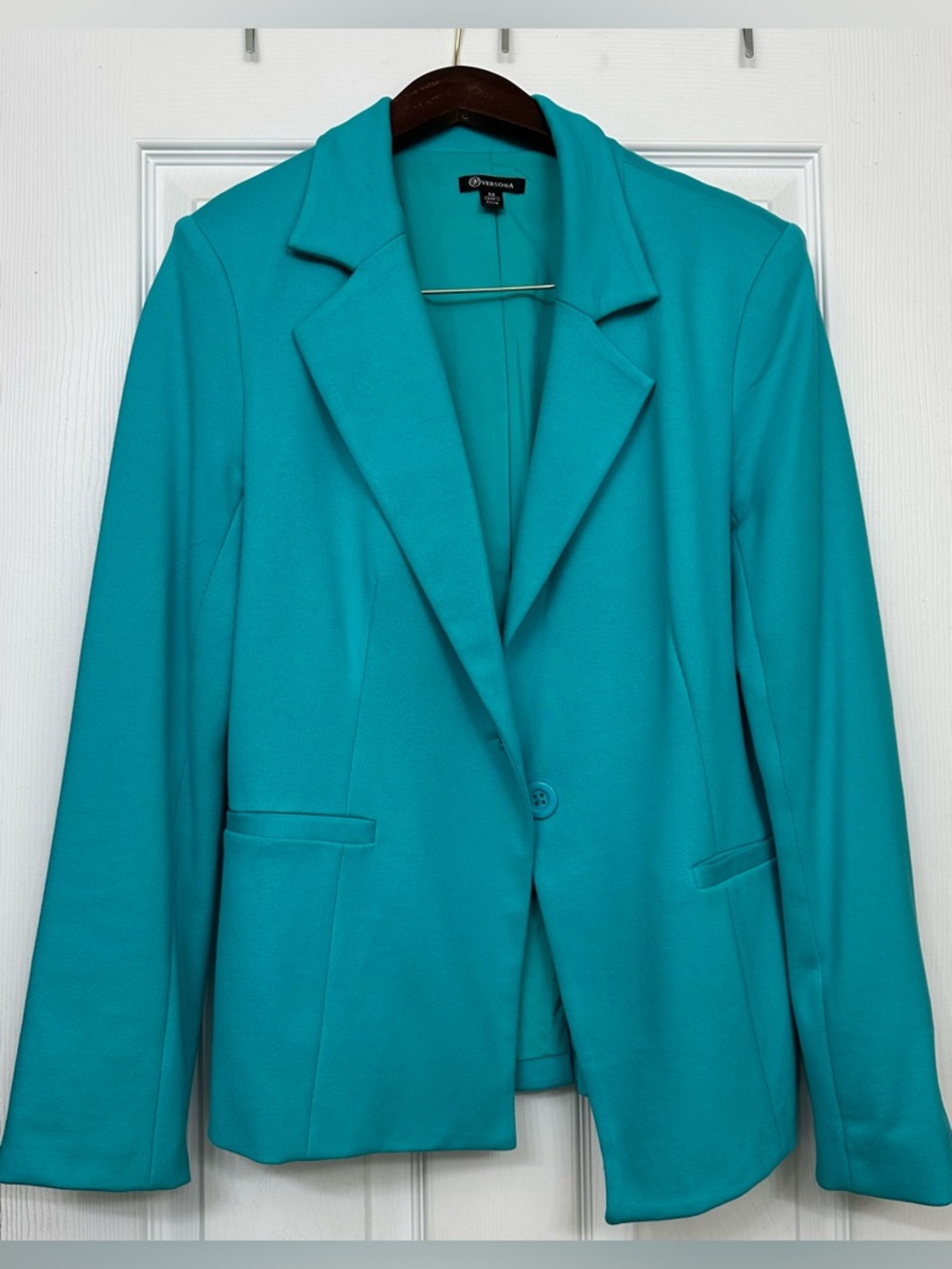 Versona Teal Single-Button Women's Blazer
